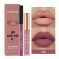 Langmanni | Conjunto 2 Peças Gloss e Lápis Labial Efeito Matte