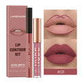 Langmanni | Conjunto 2 Peças Gloss e Lápis Labial Efeito Matte