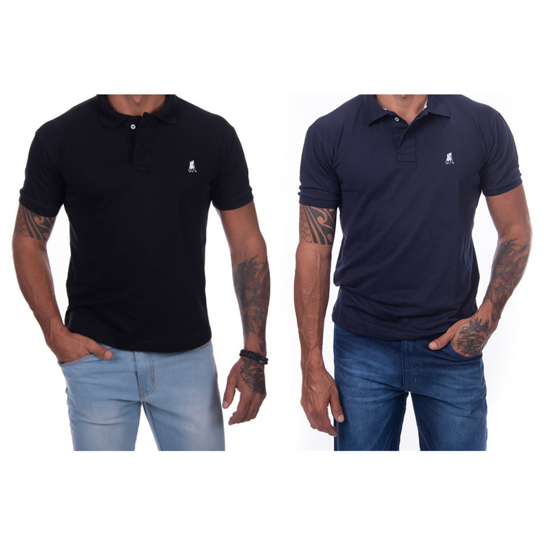 Kit  2 Camisas Polo Club Masculina Premium