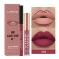 Langmanni | Conjunto 2 Peças Gloss e Lápis Labial Efeito Matte