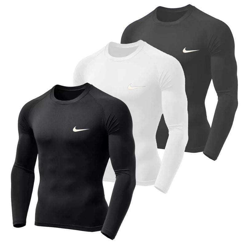 Kit 3 Camisas Proteção Uv 50+ Segunda Pele Promoção