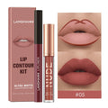 Langmanni | Conjunto 2 Peças Gloss e Lápis Labial Efeito Matte