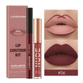 Langmanni | Conjunto 2 Peças Gloss e Lápis Labial Efeito Matte
