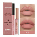 Langmanni | Conjunto 2 Peças Gloss e Lápis Labial Efeito Matte