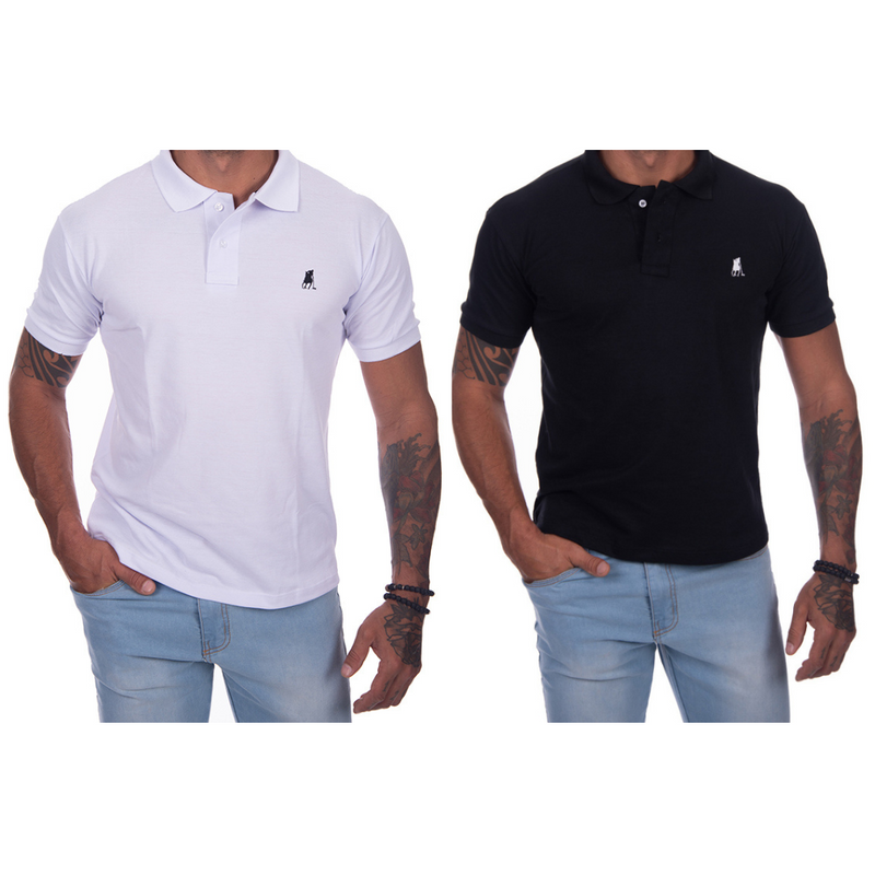 Kit  2 Camisas Polo Club Masculina Premium