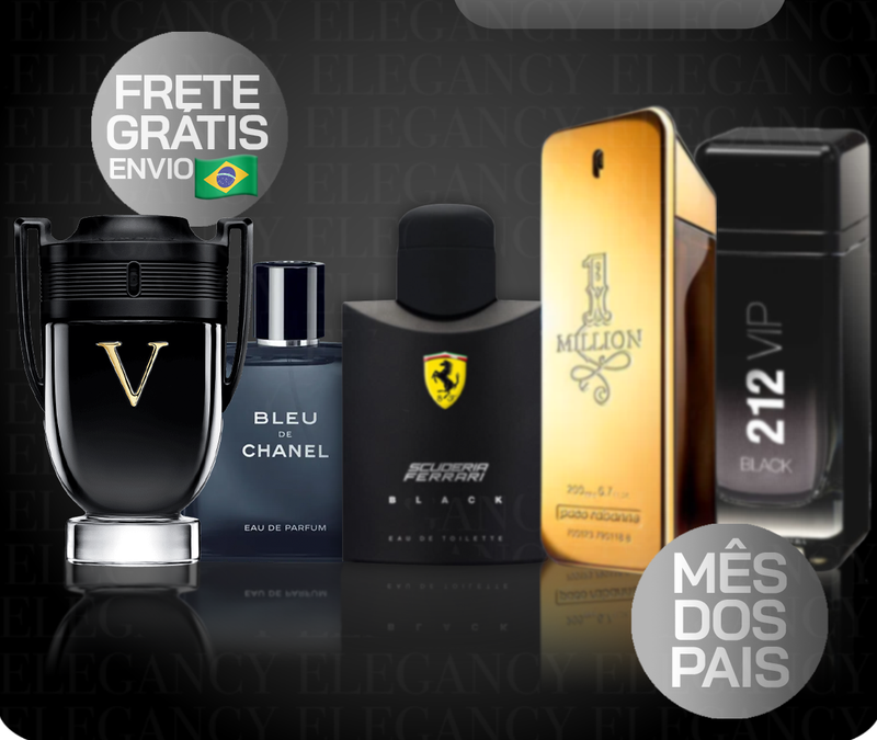 Pague 1, Leve 3 Perfumes Importados (100ml) - 1 Million | 212 | Invictus | SAUVAGE l Ferrari Black