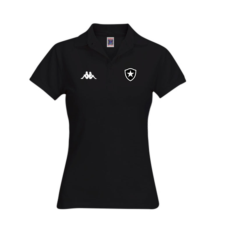 Camiseta Polo BabyLook Botafogo Feminina