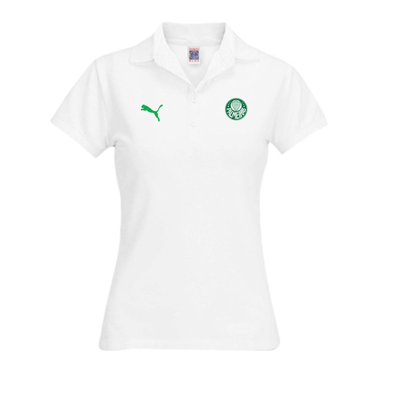 Camiseta Polo BabyLook Palmeiras Feminina