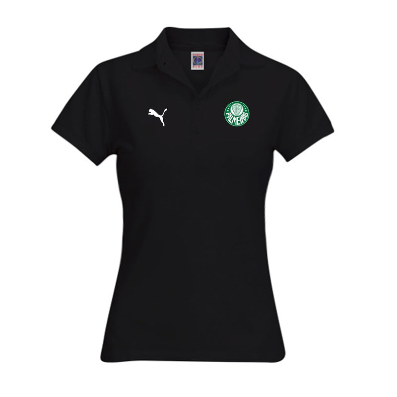 Camiseta Polo BabyLook Palmeiras Feminina