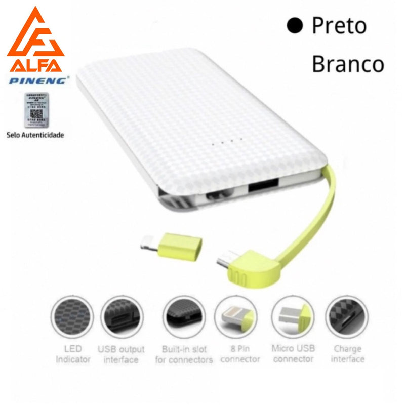Carregador Portatil Pineng Bateria 10000mah